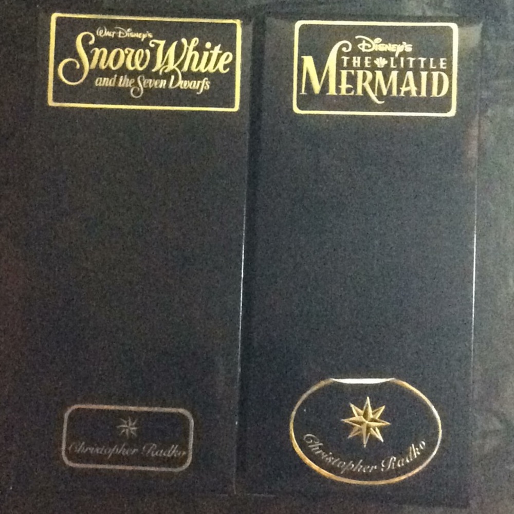 Little Mermaid/ Snow White collectible ornaments.